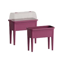 Omnipazar So-abs3 Fanuslu Ayaklı Bahçe Yetiştirme Saksı Seti 60 Litre No 3 14561077