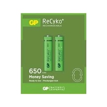 Gp Recyko 650mah Aaa Şarjlı İnce Pil 63c092 2li Kart Bx40
