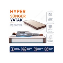 Homedius Hyper Sünger Ortopedik Tek Kişilik Yatak 90x190x12 Cm Beyaz