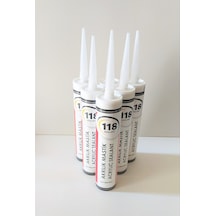 5 Adet Beyaz Silikonize Mastik / Çekomastik 450  G