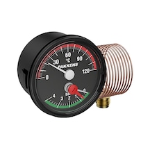 Pakkens 50MM 120 C Derece /4 Bar Kablolu Kombine Ölçer Termo-Manometre