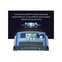 Pazly Smart Lcd Güneş Şarj Kontrol Cihazı 60a, 2x Usb 5v/2a, 12v/24v Otomatik Tanıma