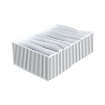 8 Bölmeli Xl Pratik Bölmeli Çekmece Düzenleyici Organizer İç Çamaşırı Kravat Çorap Düzenleyici Gri
