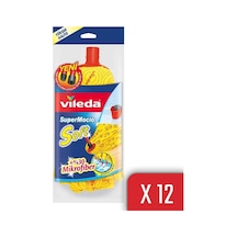 Vileda Supermocio Soft %30 Mikrofiberli Yedek Paspas 12'li