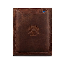 Alphaclub Bag Hakiki Deri Crazy Taba Çıkarılabilir Kartlıklı Erkek Cüzdan Mat Taba