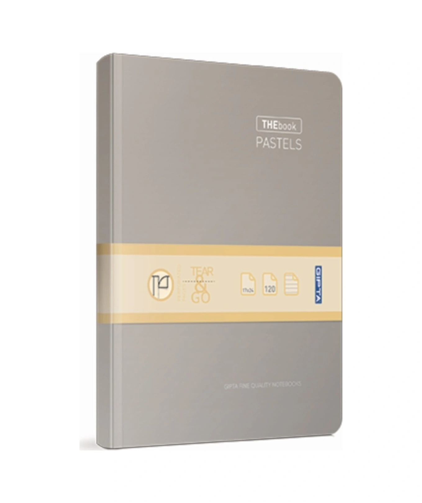 Thebook Pastels 14x20 120 Yaprak Kareli Iplik Dikişli Sıvama Sert Kapak Defter