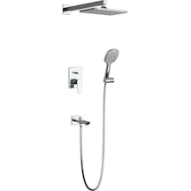 Adell Azure Elegant Ankastre Duş Seti - Krom - 3 Yollu Çıkış 15690651
