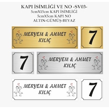 Kapı Isimliği Ve No Çift Temalı -Sv03-