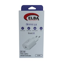 Elba Elb02-20wpd Beyaz 20w Usb-c Şarj Kafa Pd 3.0/