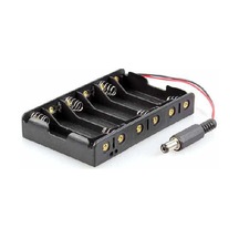 6'Lı Aa Pil Yuvası Barrel Jack Çıkışlı