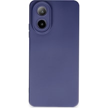 Oppo A38 Uyumlu Kılıf Nano İçi Kadife Silikon - Lacivert