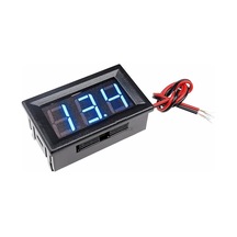 0,56 inç 3.5-30V 2 Kablolu DC Mavi Voltmetre