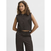 Jack & Jones Kadin Bisiklet Yaka Yelek - Ana - 12282369 Bracken