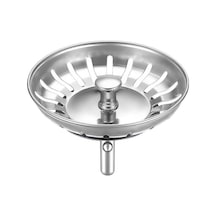 Özbest Çöpmak Paslanmaz Evye Mutfak Lavabo Sifonu Gider Metal Tıpa Süzgeci
