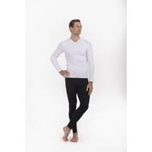 Oıl Company Termal İçlik Üst Uzun kol V Yaka Unisex Pp Seamless Ocp006 001