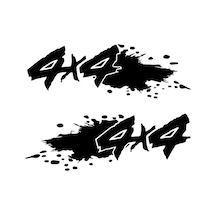 4x4 Çamur Sıçramış Sticker Duvar Dekor Sticker 40 X 32 Cm