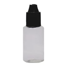 30ml Pet Şeffaf Likit Şişesi Siyah Kapaklı Şişe, 12 Adet, Plastik Şişe, Likit Şişesi, Sıkıma Uygun Yumuşak Şişe, Şeffaf Şişe