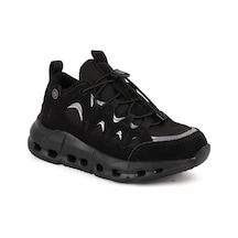 Pepino 2345 Ayakkabı Gf Çocuk Stoperli Hızlı Bağcıklı Havalandırma Kanallı Kalın Taban Sneaker Siyah