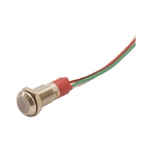 Motorobit 08L-P1/Rg+ 8Mm 12-24V Kablolu Metal Sinyal Lambası - 2 Renk Anot