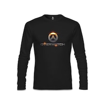 Overwatch - Logo Siyah Erkek Sweatshirt
