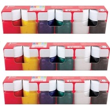 6 Renk Parmak Boyası 15 Ml 3 Adet Karışık