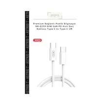 Premium Bağlantı Pratik Bilgisayar Nb-q259 60w Gan Pd Hızlı Şarj Kablosu Type-c To Type-c 1m