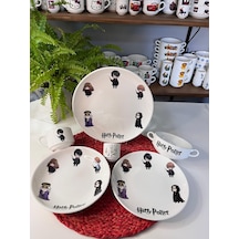 6 Parça Harry Potter Model Çocuk Yemek Takımı Beslenme Seti Çok Renkli