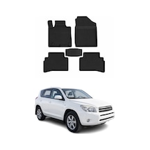 Toyota Rav4 - 3 2005-2013 Uyumlu 4d Havuzlu Paspas Kauçuk Siyah 5 Parça