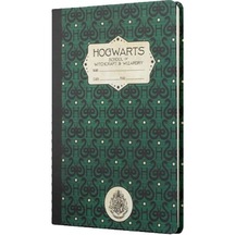 Mabbels Harry Potter Hogwarts Syltherin Sert Kapak Butik Defter Yeşil