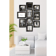 10 Parçalı Çerçeve Görünümlü Mdf Tablo Seti Flm059 Çok Renkli - 713604697 Çok Renkli