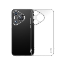 Kvy Huawei Pura 70 Kamera Korumalı Süper Silikon Kılıf Şeffaf