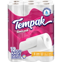 2 Adet Tempak Çift Kat Havlu 12 Li