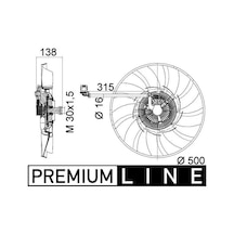 Mahle Cff471000p Fan Motoru Ah328c617ac Lr013695 Lr021990
