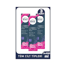 Veet Professional Tüy Dökücü Krem Tüm Cilt Tipleri İçin 200 Ml 3 Adet