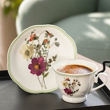 Perotti 16870-3 Secret Garden 2 Kişilik 4 Parça Porselen Kahve Takımı Çok Renkli