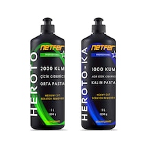 Netfer 2'li Orta Kalın Pasta Set - 2x1 L