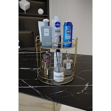 Suntel Banyo Kozmetik Takı Düzenleyici Çok Amaçlı Organizer 2 Katlı Servis Sunum Tepsisi Ikramlık