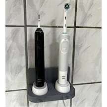 Oral B Çift Duvar Standı Gri
