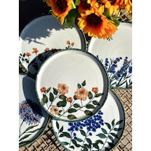 Porland Flower Garden 6 Kişilik Servis Tabağı 24cm 04ppo000225 Çok Renkli