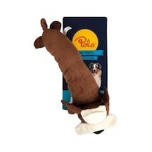Polo Peluş Sosis Köpek Oyuncağı 35 CM Kahverengi