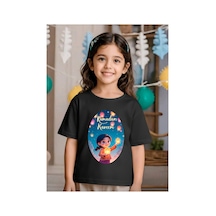 Stil-x Ramazan Bayramı Baskılı Kız Çocuk Tshirt, %100 Pamuklu Kumaş Siyah-20