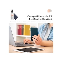 Telefon, Tablet Ve Bilgisayar İçin Ekran Temizleyici Sprey & Mikrofiber Bez 100ml