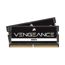 Corsaır Vengeance Sodımm Ddr5 Ram 96gb 2x48gb 4800mhz Cl40-40-40-77 1.10v Intel Xmp 3.0 Dizüstü Bilgisayar Belleği - Siyah Cmsx96gx5m2a4800c40