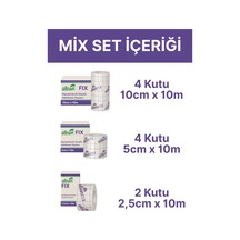 Fix 10 Kutu Kombo Paket- Elastik Sabitleme Bandı. Elastik Non-woven Medikal Flaster