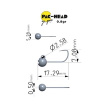 Fujin Pac-head Aji Game Jighead No:10 0.8gr