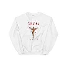 Tarzsokak Nirvana Sweatshirt Beyaz