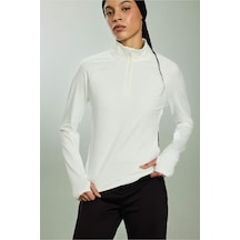 Defacto Standart Fit Dik Yaka Sporcu Tişört B0811ax26sper105 Ekru-er105