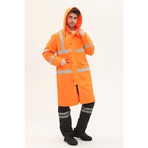 Uniprom Yağmurluk Reflektörlü Yüksek Görünürlü Neon Turuncu