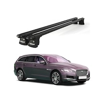 Trio-ıı Jaguar Xf Kombi 2013 Ve Sonrası Uyumlu Siyah Kilitli Ara Atkı 120cm Port Bagaj Tavan Barı