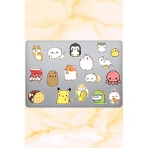 Cute Temalı Laptop Notebook Tablet Sticker Seti 17 'li